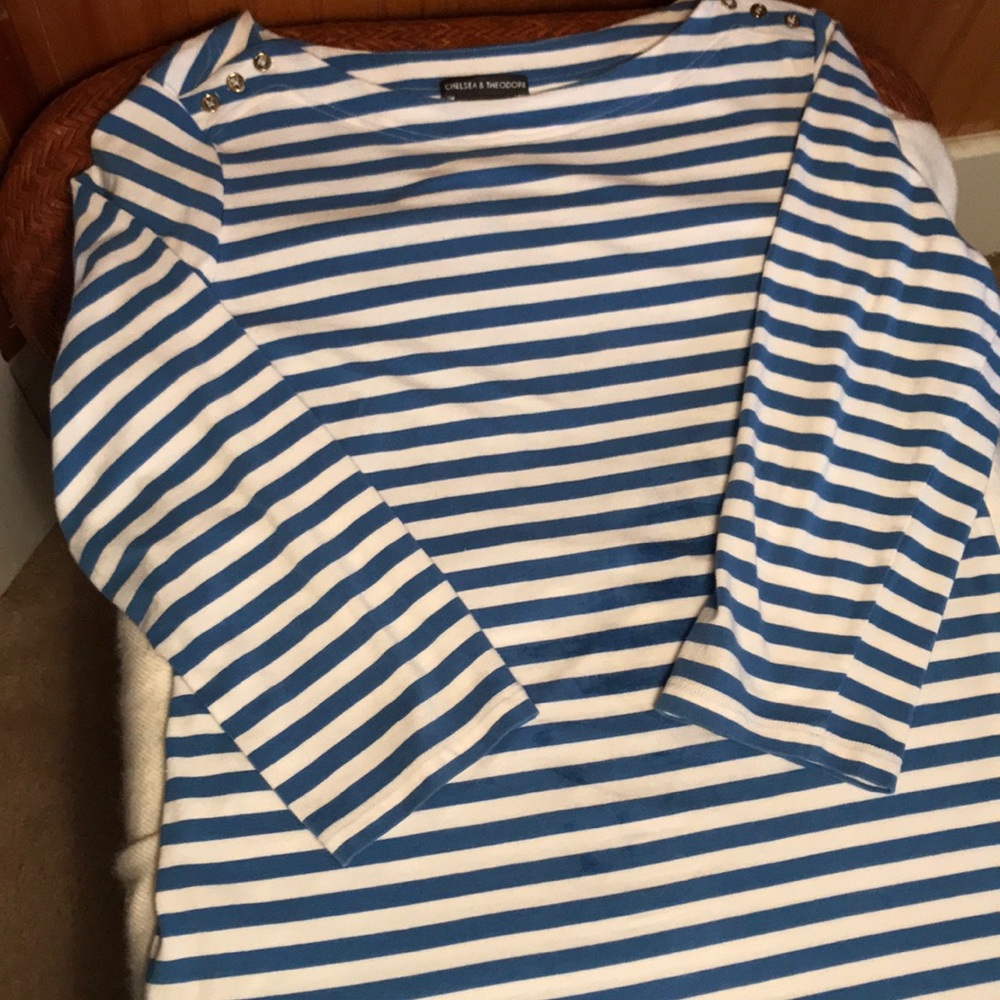 ⚓️Chelsea and Theodore! Blue and white striped top